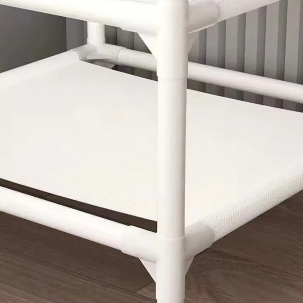 Sturdy Multi-Layer Corner Clothes Rack Anti-toppling Hanging Rod Floor Standing Shelf Metal Clothes Organization Rack Household